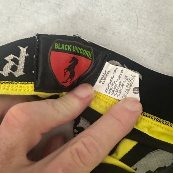 Black Unicorn Jock XL 36-44" waist 96% cotton / 4% elastane Open seat bref style - Picture 4 of 4